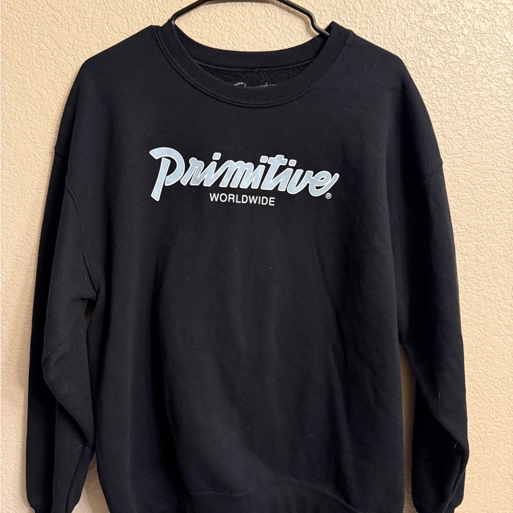 Primitive Worldwide Men's Black Crewneck Sweater